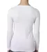 Next Level 6731 Tri-Blend Long Sleeve Scoop Tee in Heather white back view