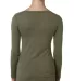 Next Level 6731 Tri-Blend Long Sleeve Scoop Tee in Military green back view