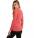 Next Level 6731 Tri-Blend Long Sleeve Scoop Tee in Vintage red back view