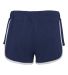 Boxercraft BW6402 Women's French Terry Shorts in Navy heather/ white