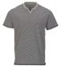 Boxercraft BM2401 Striped V-Notch T-Shirt in Black/ White