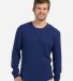 Boxercraft BM3103 Waffle Knit Long Sleeve T-Shirt in Navy