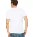 BELLA+CANVAS 3021 Unisex Cotton Pocket Tee in White back view