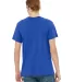 BELLA+CANVAS 3021 Unisex Cotton Pocket Tee in True royal back view