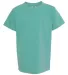 9018 Comfort Colors - Pigment-Dyed Ringspun Youth  Seafoam front view