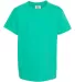 9018 Comfort Colors - Pigment-Dyed Ringspun Youth  Island Green front view