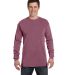 Comfort Colors 6014 6.1 Ounce Ringspun Cotton Long in Berry front view