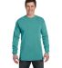 Comfort Colors 6014 6.1 Ounce Ringspun Cotton Long in Seafoam front view