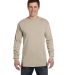 Comfort Colors 6014 6.1 Ounce Ringspun Cotton Long in Sandstone front view