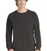 Comfort Colors 1566 Pigment-Dyed Crewneck Sweatshi Pepper front view