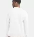 S600 Champion Logo Double Dry Crewneck Pullover sw White back view