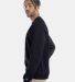 S600 Champion Logo Double Dry Crewneck Pullover sw in Navy side view