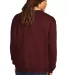 S600 Champion Logo Double Dry Crewneck Pullover sw Maroon back view