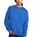 S600 Champion Logo Double Dry Crewneck Pullover sw Royal Blue front view