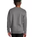 S600 Champion Logo Double Dry Crewneck Pullover sw Stone Grey back view