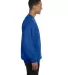 S600 Champion Logo Double Dry Crewneck Pullover sw Royal Blue side view
