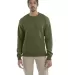 S600 Champion Logo Double Dry Crewneck Pullover sw Fresh Olive front view