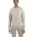 S600 Champion Logo Double Dry Crewneck Pullover sw Sand front view