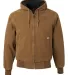 5020 DRI DUCK Hooded Boulder Jacket S - 6XL  Saddle front view