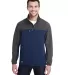 5350 DRI DUCK - Motion Soft Shell Jacket in Deep blue/ charcoal front view