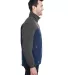 5350 DRI DUCK - Motion Soft Shell Jacket in Deep blue/ charcoal side view