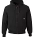 5020T DRI DUCK - Hooded Cloth Jacket with Tricot Q Black front view