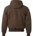 5020T DRI DUCK - Hooded Cloth Jacket with Tricot Q Tobacco back view