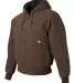 5020T DRI DUCK - Hooded Cloth Jacket with Tricot Q Tobacco side view