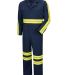 Red Kap CT10EN Men's Enhanced Visibility Action Ba in Navy/ yellow trim