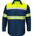 Red Kap SY70 Men's Hi-Visibility Colorblock Ripsto in Fluorescent yellow/ navy