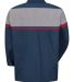 Red Kap SP14AC Men's Performance Tech Long Sleeve  in Navy/ red/ light grey