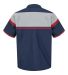 Red Kap SP24AC Men's Performance Tech Shirt in Navy/ red/ light grey