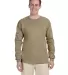 4930 Fruit of the Loom® Heavy Cotton HD Long Slee Khaki front view