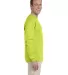 4930 Fruit of the Loom® Heavy Cotton HD Long Slee Safety Green side view