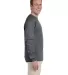 4930 Fruit of the Loom® Heavy Cotton HD Long Slee Charcoal Grey side view
