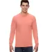4930 Fruit of the Loom® Heavy Cotton HD Long Slee Retro Heather Coral front view