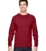 4930 Fruit of the Loom® Heavy Cotton HD Long Slee Crimson front view