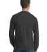 4930 Fruit of the Loom® Heavy Cotton HD Long Slee Charcoal Grey back view