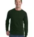 4930 Fruit of the Loom® Heavy Cotton HD Long Slee Forest Green front view