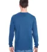4930 Fruit of the Loom® Heavy Cotton HD Long Slee Retro Heather Royal back view