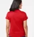 A131 adidas Golf Ladies’ ClimaLite® Piqué Shor Power Red/White back view