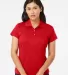 A131 adidas Golf Ladies’ ClimaLite® Piqué Shor Power Red/White front view