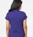 A131 adidas Golf Ladies’ ClimaLite® Piqué Shor Collegiate Purple/ White back view