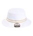 Imperial 1371P The Oxford Performance Bucket Hat in White/ khaki