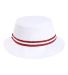 Imperial 1371P The Oxford Performance Bucket Hat in White/ maroon