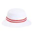 Imperial 1371P The Oxford Performance Bucket Hat in White/ red