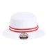 Imperial 1371P The Oxford Performance Bucket Hat in White/ red