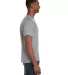 982 ANVIL NEW SOFT SPUN FASHION FIT V-NECK TEE HEATHER GREY side view