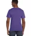 982 ANVIL NEW SOFT SPUN FASHION FIT V-NECK TEE in Heather purple back view