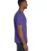 982 ANVIL NEW SOFT SPUN FASHION FIT V-NECK TEE in Heather purple side view